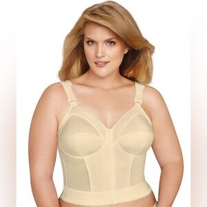 Exquisite Form Beige Longline Front Closure Bra 38B